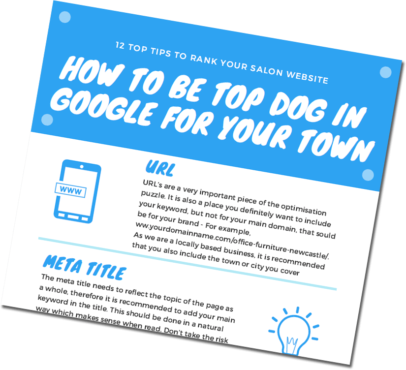 12 top tips to rank your salon website at the top of the search engines