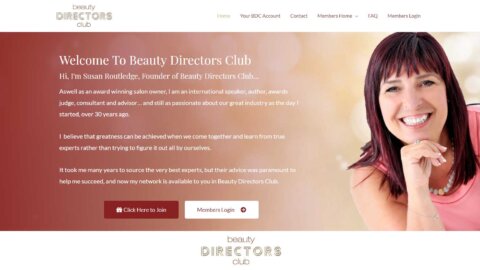 Beauty directors club hero susan routledge